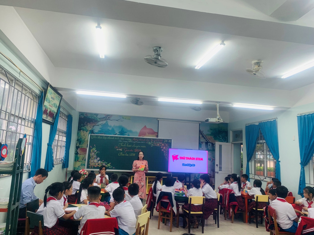 TRƯỜNG TIỂU HỌC KỲ PHƯƠNG THỰC HIỆN CHUYÊN ĐỀ “SỬ DỤNG PHƯƠNG PHÁP GIÁO DỤC STEM TRONG DẠY HỌC” NHẰM PHÁT HUY TÍNH TÍCH CỰC, CHỦ ĐỘNG VÀ SÁNG TẠO CHO HỌC SINH.