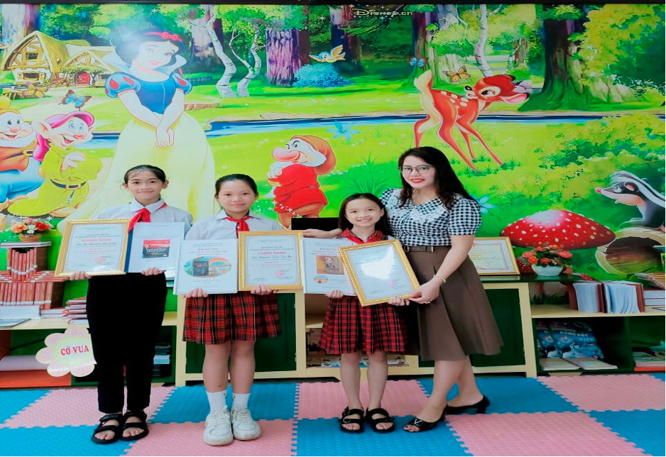 TRƯỜNG TIỂU HỌC KỲ PHƯƠNG XÂY DỰNG THƯ VIỆN THÂN THIỆN - HỌC SINH TÍCH CỰC